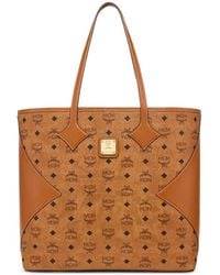 MCM - Visetos Monogram-Print Tote Bag - Lyst
