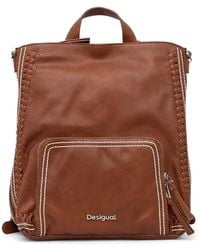 Desigual - Medium Braided-Trim Backpack - Lyst
