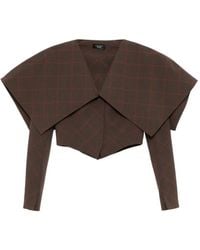 A.W.A.K.E. MODE - Collar Crop Jacket - Lyst