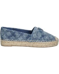 Guess - Jolandon Denim Flat Espadrilles - Lyst