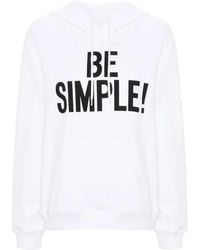 Moschino - Slogan-Print Organic-Cotton Hoodie - Lyst