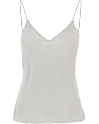 Alberta Ferretti - Top Met V-Hals - Lyst