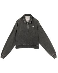 AAPE BY A BATHING AP - Sweater Met Logopatch En Halve Rits - Lyst