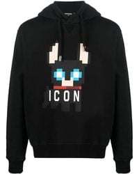 DSquared² - Pixelated Ciro Printed Hoodie - Lyst