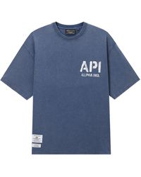 Alpha Industries - Logo-Print Cotton T-Shirt - Lyst