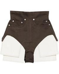 Rick Owens - Dirt Cutoffs Pocket Shorts - Lyst