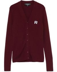 Rochas - Logo-Appliqué Cardigan - Lyst