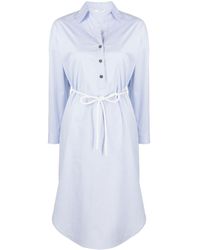 Peserico - Long-sleeve Shirt Dress - Lyst