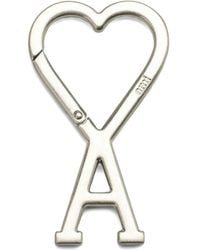 Ami Paris - Ami De Coeur Logo Keyring - Lyst