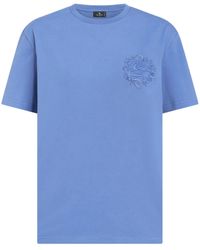 Etro - Pegaso-Embroidered Cotton T-Shirt - Lyst