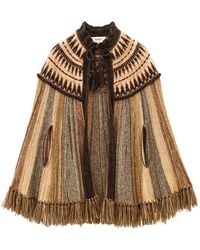 Ba&sh - Dish Intarsien-Cape Mit Fransen - Lyst