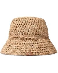 Maje - Crochet Raffia Bucket Hat - Lyst
