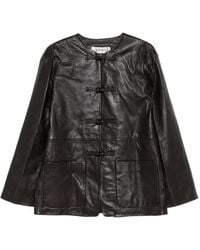 Rohe - Frog-fastening leather jacket - Lyst