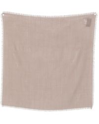 Rier - Frayed-Edge Wool Scarf - Lyst