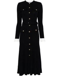 Self-Portrait - Viscose Knit Midi Dress - Lyst