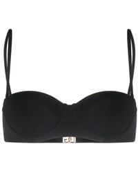 Dolce & Gabbana - Haut de bikini à plaque logo - Lyst