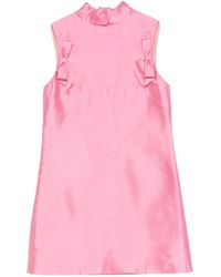 Valentino Garavani - Bow-Detail Mini Dress - Lyst