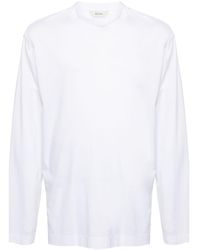 Zegna - T-shirt en coton à manches longues - Lyst