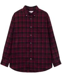 DUNST - Check-Pattern Shirt - Lyst