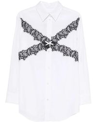 Viktor & Rolf - Lace-Trimmed Bow-Detail Shirt - Lyst