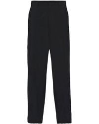 Prada - Drawstring Wide-Leg Trousers - Lyst