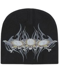 HELLSTAR - Skull-Print Beanie Hat - Lyst