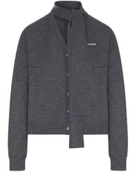 Miu Miu - Wool Cardigan - Lyst