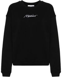 Moschino - Logo-embroidered Cotton Sweatshirt - Lyst