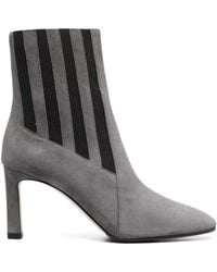 Sergio Rossi - Two-Tone Suede Ankle Boots - Lyst