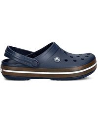Crocs™ - Crocband Perforated Logo-Patch Mules - Lyst