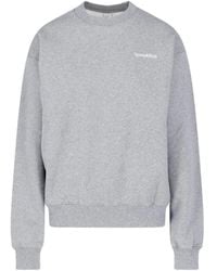 Sporty & Rich - Logo-Print Cotton-Blend Sweatshirt - Lyst