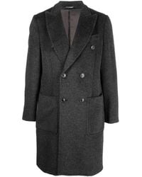 Emporio Armani - Double-breasted Virgin-wool Coat - Lyst