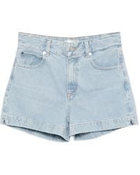 FRAME - Pantalones vaqueros cortos de talle alto - Lyst