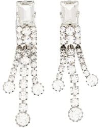 Alessandra Rich - Crystal Embellished Earrings - Lyst