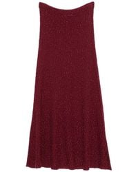 Gabriela Hearst - Sabine Beads-Detail Midi Skirt - Lyst
