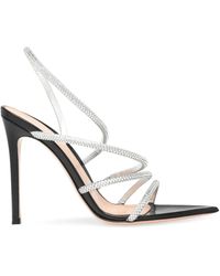 Gianvito Rossi - 105Mm Crystal Ettie Sandals - Lyst