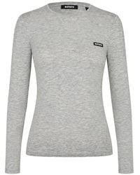 ROTATE BIRGER CHRISTENSEN - Logo-Patch Long-Sleeve T-Shirt - Lyst