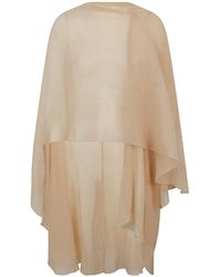Ermanno Scervino - Cape Drapée À Effet De Transparence - Lyst