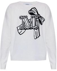 Max Mara - Monogram-Pattern Sweater - Lyst