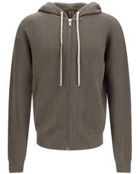 Rick Owens - Aries Ribbed-Knit Hoodie - Lyst