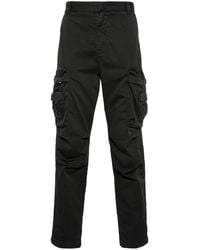 DIESEL - P-argym-new-a Stretch-cotton Wide-leg Trousers - Lyst