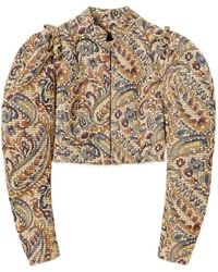 Twinset - Paisley Puff-Sleeve Jacket - Lyst