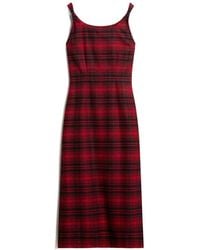 Woolrich - Robe Longue En Flanelle À Carreaux - Lyst