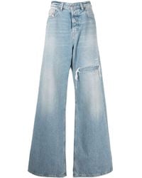 DIESEL - Jeans D-Sire a gamba ampia - Lyst