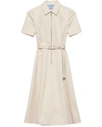 Prada - Kleid Mit Reißverschluss - Lyst