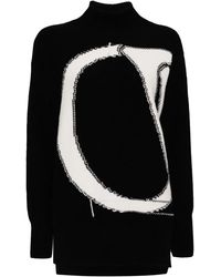 Off-White c/o Virgil Abloh - Maxi Logo Turtleneck Sweater - Lyst