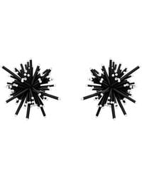 Oscar de la Renta - Bugle Bead Firework Stud Earrings - Lyst