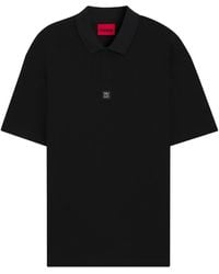 HUGO - Logo-Plaque Polo Shirt - Lyst