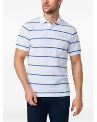 Hackett - Gestreept Piqué Poloshirt - Lyst