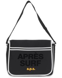 APRÈS SURF - Logo-Print Contrast-Trim Shoulder Bag - Lyst